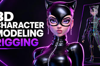 3d character model 3d sculpting 3d rendering 3d rigging 3d game art 3d printing