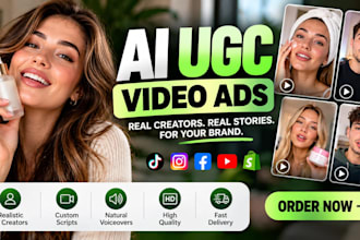 create realistic ai ugc video ads and intro video for your products