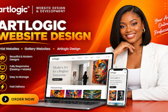 design an artlogic website for your art gallery or artist portfolio
