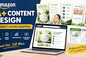 design amazon a1 content and ebc banners and product listing graphics