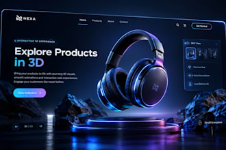 create an interactive 3d product website with animations vormac