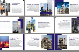 design corporate brochure booklet for oil and gas manufacturing companies