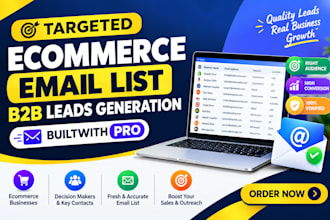 do targeted ecommerce email list b2b leads generation builtwith pro
