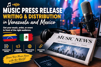write and publish venezuela and mexico press releases to top premium new site