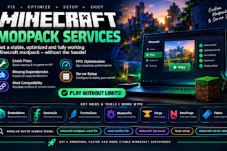 do fix custom modpack cobblemon server smp custom mods geckolib ferritecore
