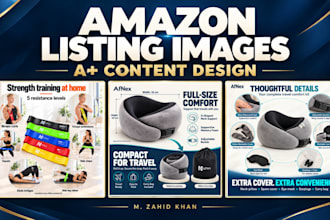 design amazon listing images and a plus content