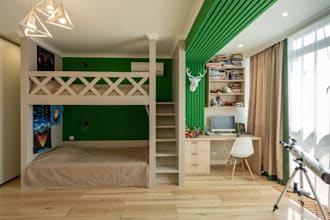 relayout home interior, kids play area design,loft apartment, kid bedroom render