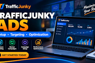 design professional trafficjunky banners and setup campaign