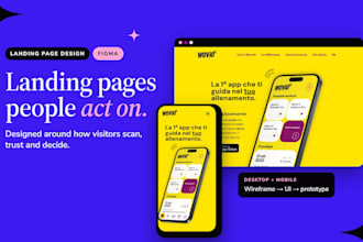 design a landing page UI that guides visitors to take action