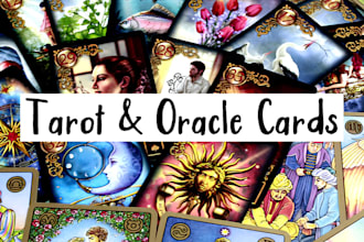design custom tarot, uno card oracle card deck illustration with box packaging