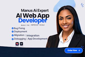 develop your manus ai web app manus mvp dashboard, business platform bug fixing