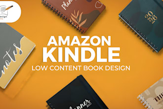 design KDP low content book cover, journal, notebook, coloring book for amazon