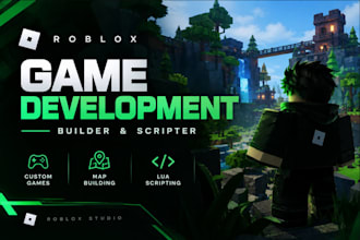create roblox games, build maps, and develop custom gameplay
