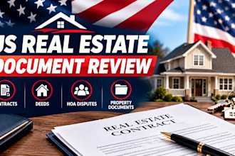 review US real estate contracts, deeds, hoa disputes and property documents