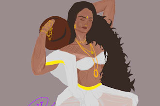 make simple digital art for you