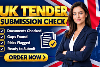 check UK tender submissions for document gap, requirements and compliance risks