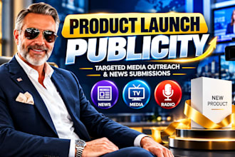 promote your product launch with targeted media outreach and news submissions