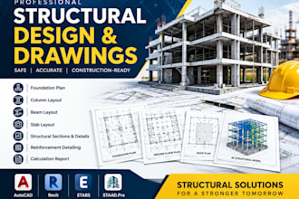 design structural plans and detailed structural drawing for your building