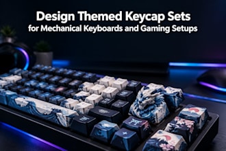 design themed keycap sets for mechanical keyboards and gaming setups