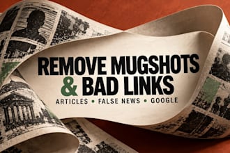 remove mugshots, delete negative links, erase bad articles, false news in google