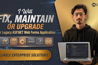 fix, maintain or upgrade your legacy asp net web forms application