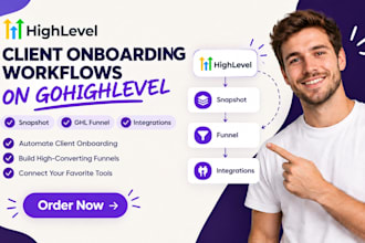 client onboarding workflows on gohighlevel snapshot ghl funnel and integrations