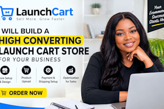 build and customize your launch cart ecommerce store