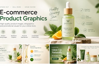 design ecommerce product images and shopify store graphics