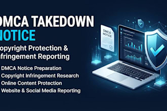 help you with dmca takedown notices and copyright protection