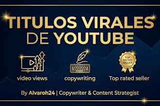 redactar titulos de youtube virales