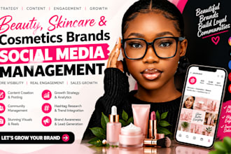 manage beauty skincare and cosmetics social media marketing
