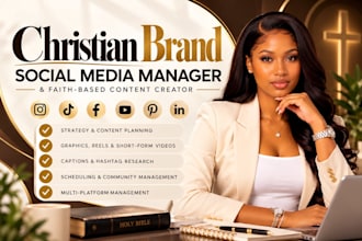 be your christian brand social media manager faith based content creator