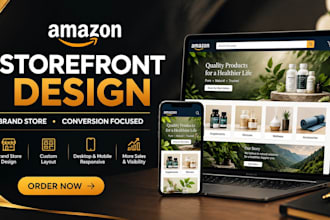 design a high converting amazon storefront brand store and amazon store