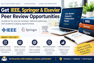provide peer review invites for ieee springer and elsevier journals