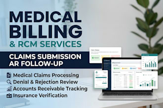 do medical billing, claims submission, and ar follow up