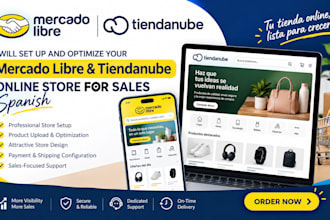 set up and optimize your mercado libre tiendanube online store for sales spanish