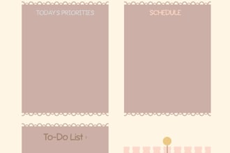 design a beautiful and functional planner