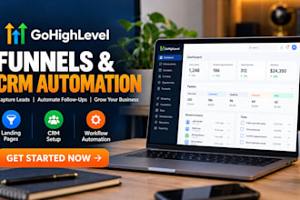 build gohighlevel sales funnels and CRM automation