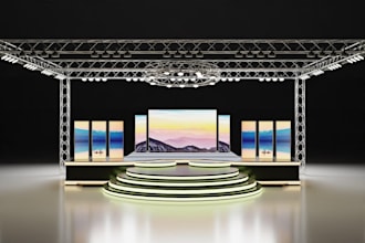design 3d stage designs and event rendering
