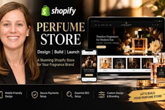 design shopify perfume store, fragrance store, perfume website