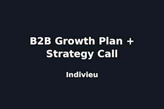 create a b2b growth and marketing plan with a strategy call