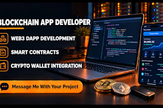 develop blockchain app create web3 dapp building custom blockchain app
