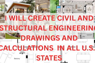 create civil and structural engineering drawings and calculations