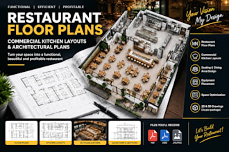 design restaurant floor plans commercial kitchen layouts and architectural plans