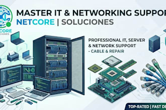 solve IT support, server, and networking issues efficiently
