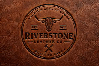 design a premium and stylish leather logo for your brand