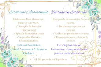 provide an editorial assessment of your book
