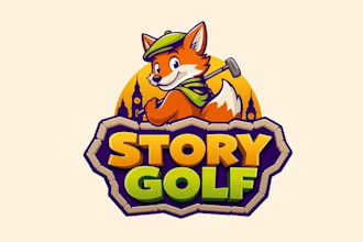 design mini golf museum story golf logo