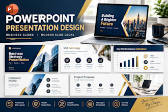 design powerpoint presentations, business slides and modern slide decks