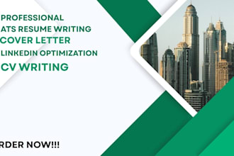 write a professional, atsfriendly resume and CV